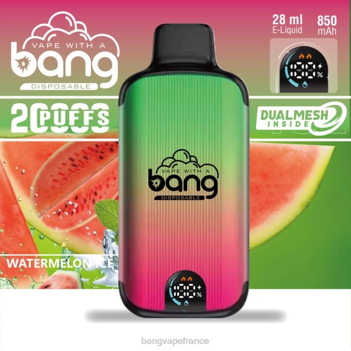 Bang Vape Digital Smart Screen 20000 bouffées 80TH3 jetable Bang Vape paris