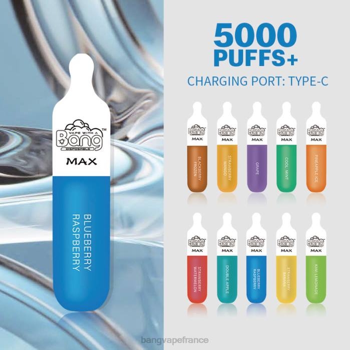 Bang Vape Max Barre de 5000 bouffées 80TH10 jetable vape gang switch duo