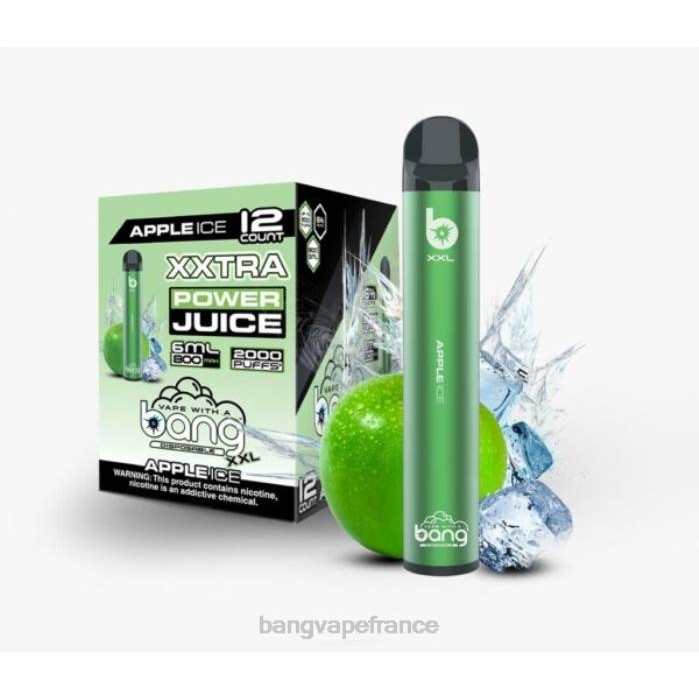 Bang Vape XXL 2000 bouffées 80TH12 glace aux pommes vape gang france