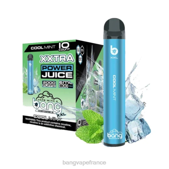 Bang Vape XXL 2000 bouffées 80TH16 menthe fraîche vape with a bang nicotine