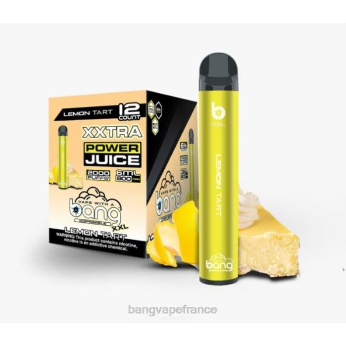 Bang Vape XXL 2000 bouffées 80TH19 tarte au citron bang box vape price